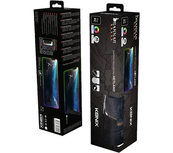Konix Drakkar Hetland RGB XL Czarny