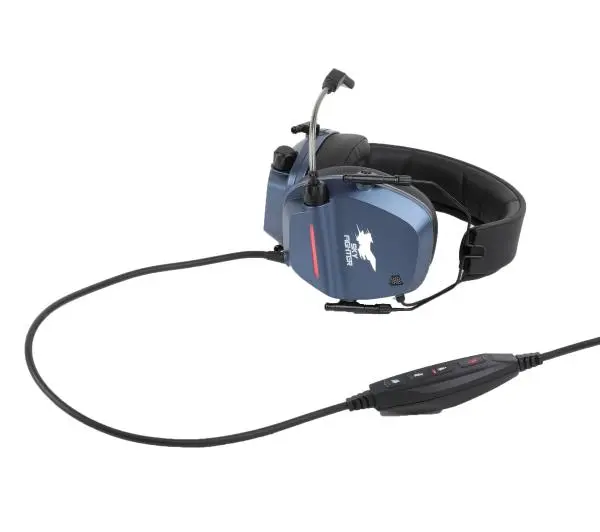 Konix Skyfighter One Nauszne Czarno-niebieski