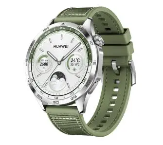 Smartwatch Huawei Watch GT4 Green Woven Strap 46mm GPS Zielony