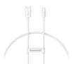 Kabel Baseus USB do USB-C Superior 100W 0,25m Biały