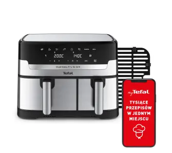 Frytkownica beztłuszczowa Tefal Dual Easy Fry & Grill EY905D 2700W 8,3l