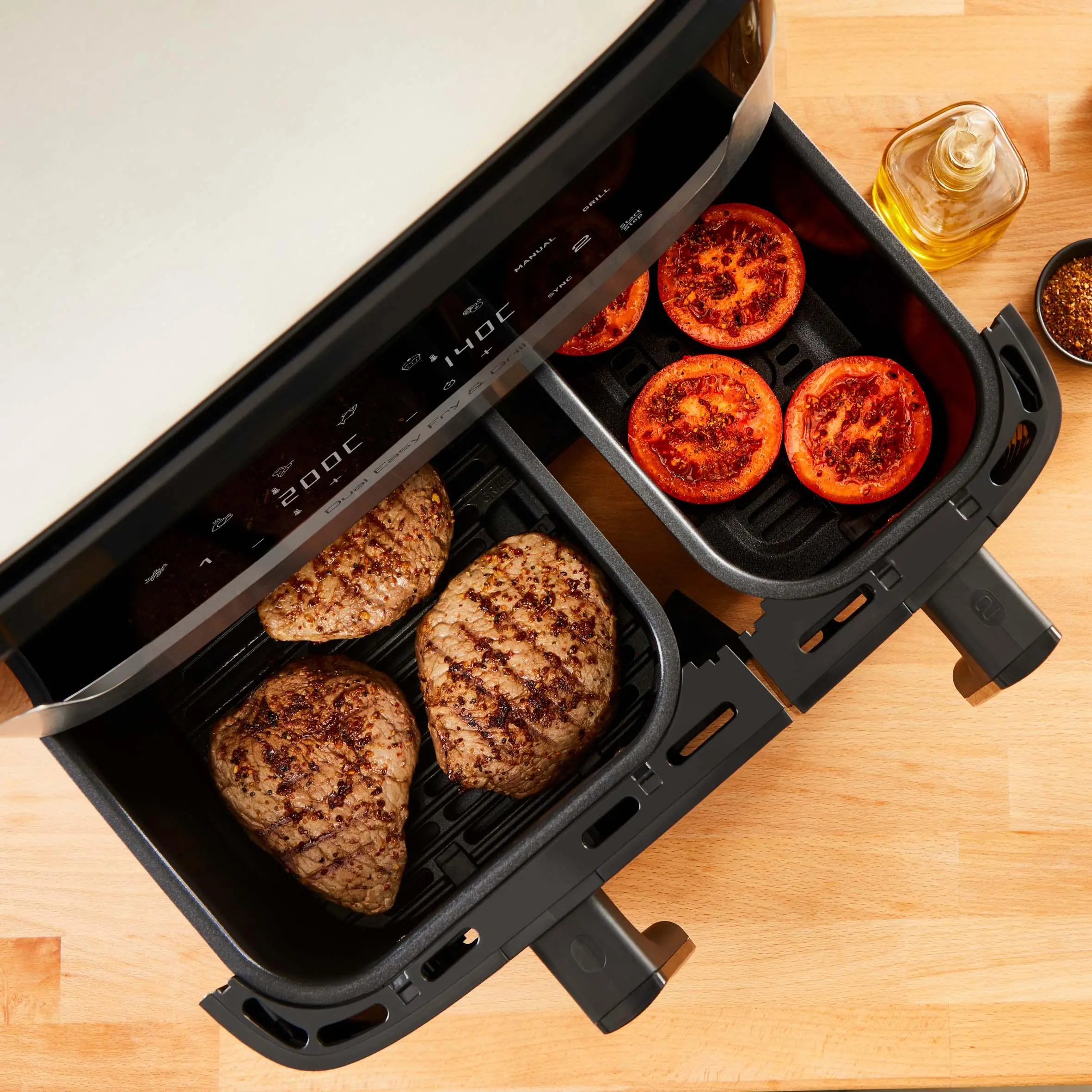 Air fryer Tefal Dual Easy Fry & Grill EY905D 2700W 8,3l Aplikacja mobilna