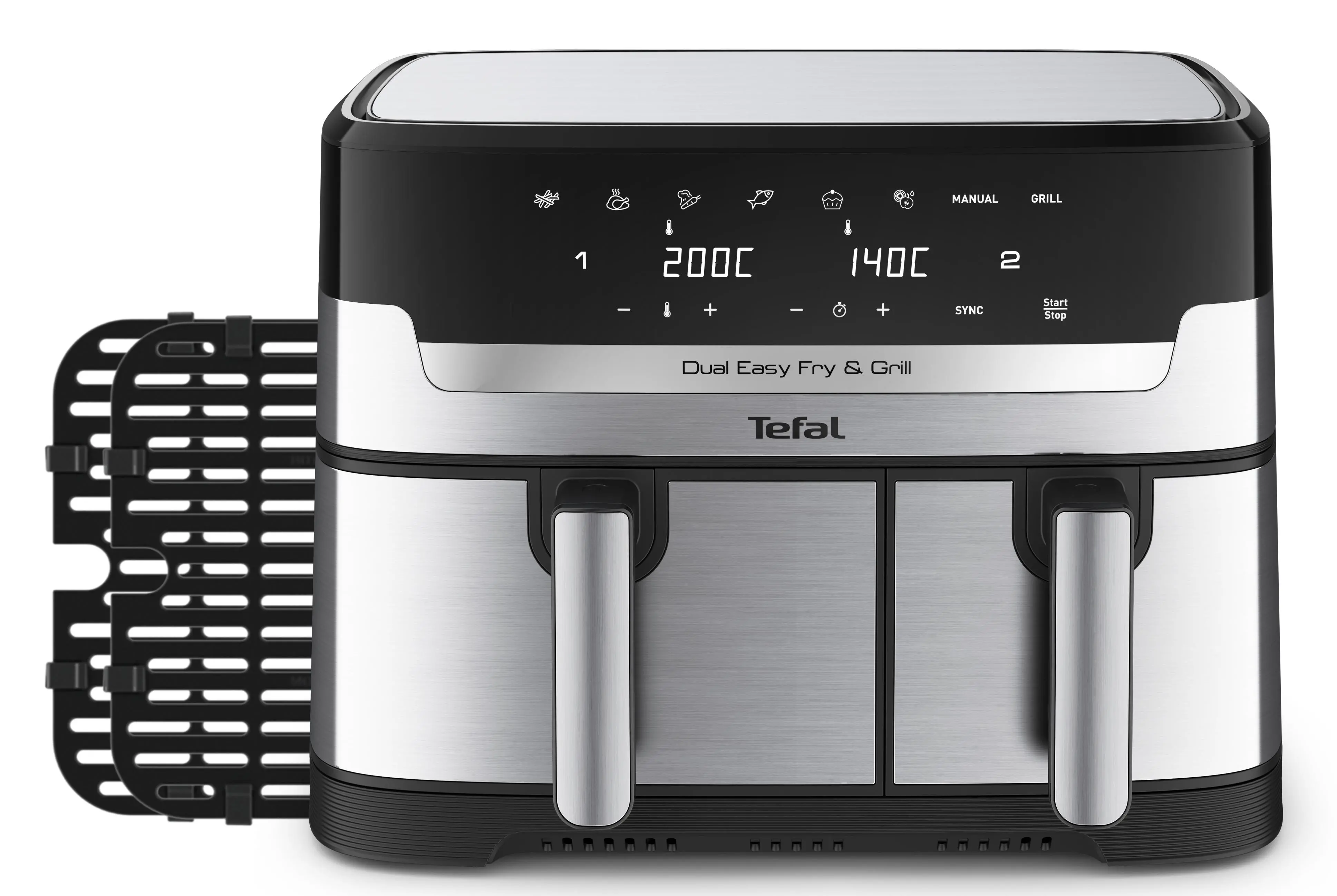 Air fryer Tefal Dual Easy Fry & Grill EY905D 2700W 8,3l Aplikacja mobilna