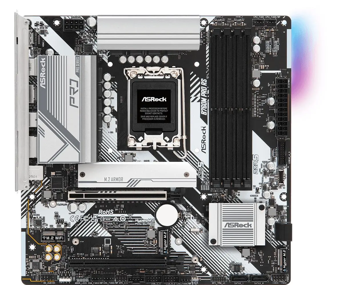 фото Материнская плата ASRock B760M Pro RS 1