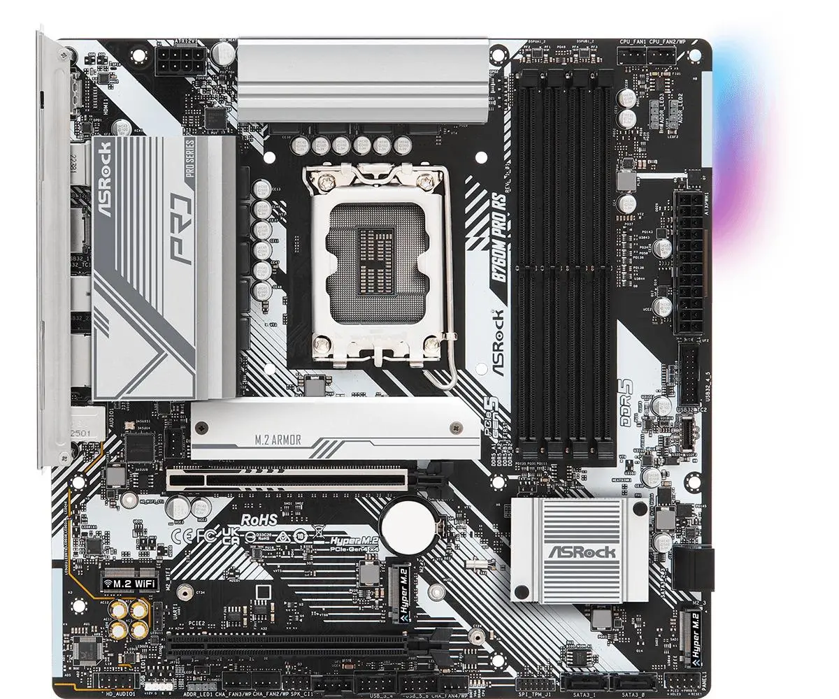 фото Материнская плата ASRock B760M Pro RS 2