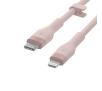 Kabel Belkin Silicone Lightning do USB-C 2m Różowy