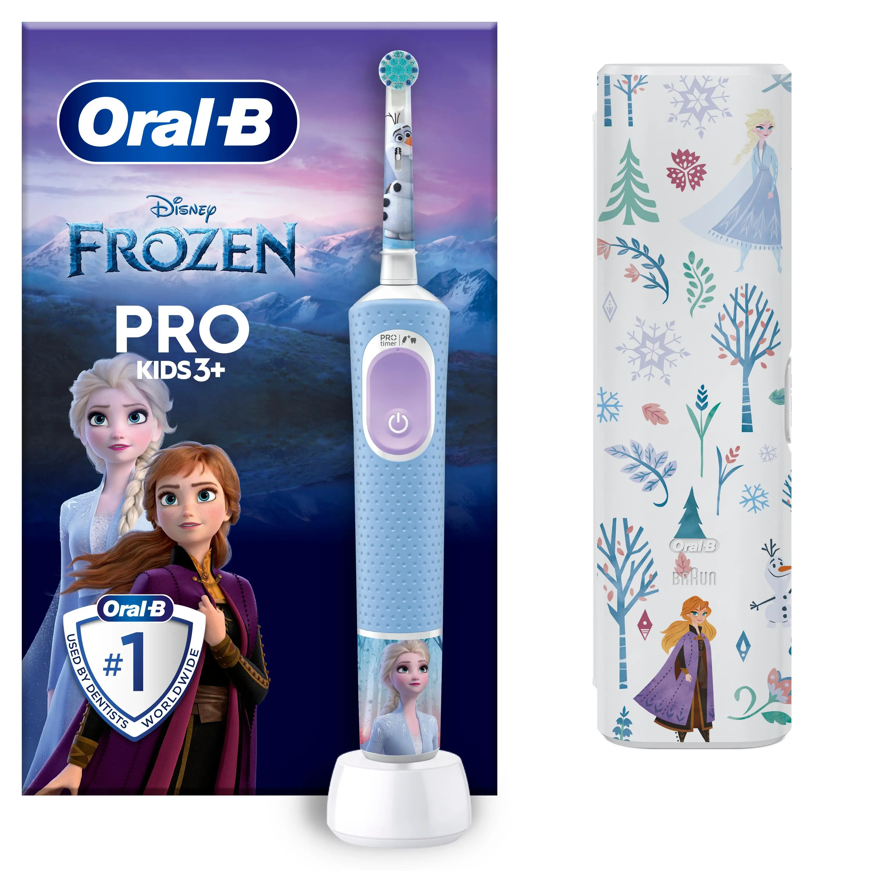 Szczoteczka rotacyjna Oral-B Pro Kids 3 Frozen + etui