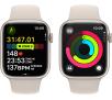 Smartwatch Apple Watch Series 9 GPS koperta 45mm z aluminium Księżycowa poświata pasek sportowy Księżycowa poświata