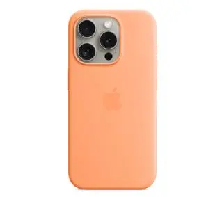 Apple silikonowe z MagSafe do iPhone 15 Pro Pomarańczowy sorbet