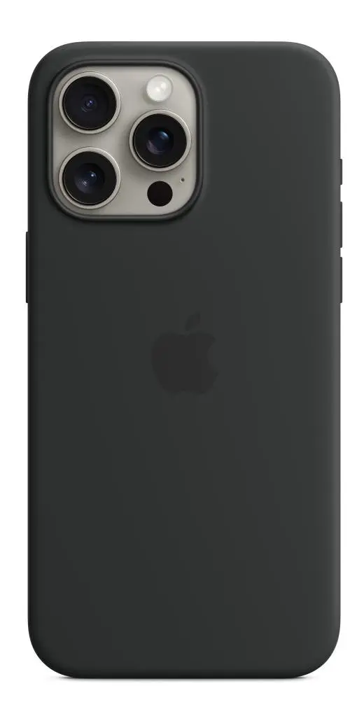 Etui Apple silikonowe z MagSafe do iPhone 15 Pro Max Czarny