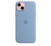 Etui Apple silikonowe z MagSafe do iPhone 15 Plus zimowy błękit
