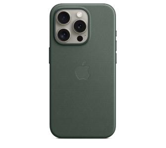Etui Apple z tkaniny FineWoven z MagSafe do iPhone 15 Pro Wieczna zieleń