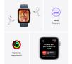 Smartwatch Apple Watch SE 2gen GPS  koperta 40mm z aluminium  Srebrny pasek sportowy Sztormy błękit  M/L