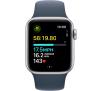 Smartwatch Apple Watch SE 2gen GPS  koperta 40mm z aluminium  Srebrny pasek sportowy Sztormy błękit  M/L