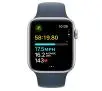 Apple Watch SE 2gen GPS  koperta 44mm z aluminium  Srebrny pasek sportowa Zimowy błękit M/L