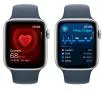 Apple Watch SE 2gen GPS  koperta 44mm z aluminium  Srebrny pasek sportowa Zimowy błękit M/L