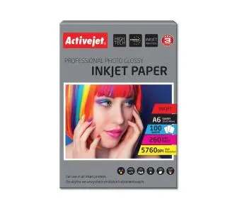 Papier fotograficzny ActiveJet AP6-260GR100 100 Arkuszy