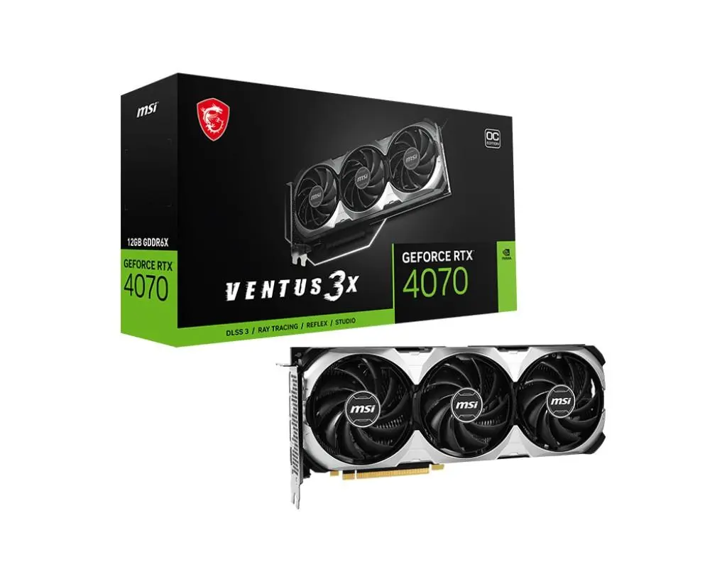 Karta graficzna MSI GeForce RTX 4070 VENTUS 3X E OC 12GB GDDR6X 192bit DLSS 3