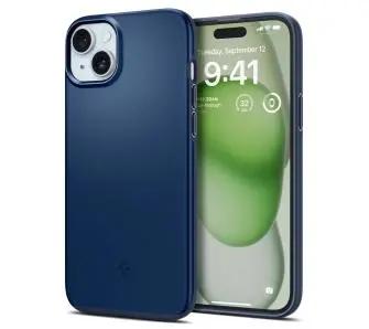 Etui Spigen Thin Fit do iPhone 15 Plus Niebieski