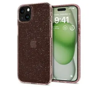Spigen Liquid Crystal Glitter do iPhone 15 Plus rose quartz