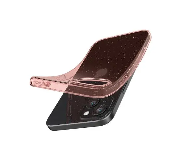 Spigen Liquid Crystal Glitter do iPhone 15 Plus rose quartz