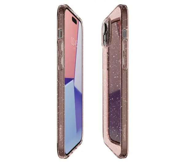 Spigen Liquid Crystal Glitter do iPhone 15 Plus rose quartz
