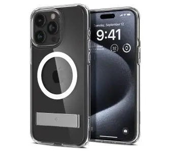 Etui Spigen Ultra Hybrid S MagFit do iPhone 15 Pro crystal clear