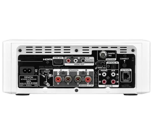 Denon CEOL RCDN-12 DAB 2.1-kanałowy Wi-Fi Bluetooth AirPlay Biały - ⚡ EURO HIT CENOWY! ⚡ - Kup na Raty - RRSO 0%