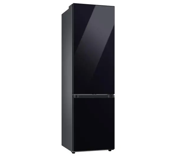 Samsung Bespoke RB38C7B5C22 Funkcje AI Pełny No Frost 203cm Szuflada z kontrolą wilgotności Zdalne sterowanie Czarne szkło - Kup na Raty - RRSO 0%