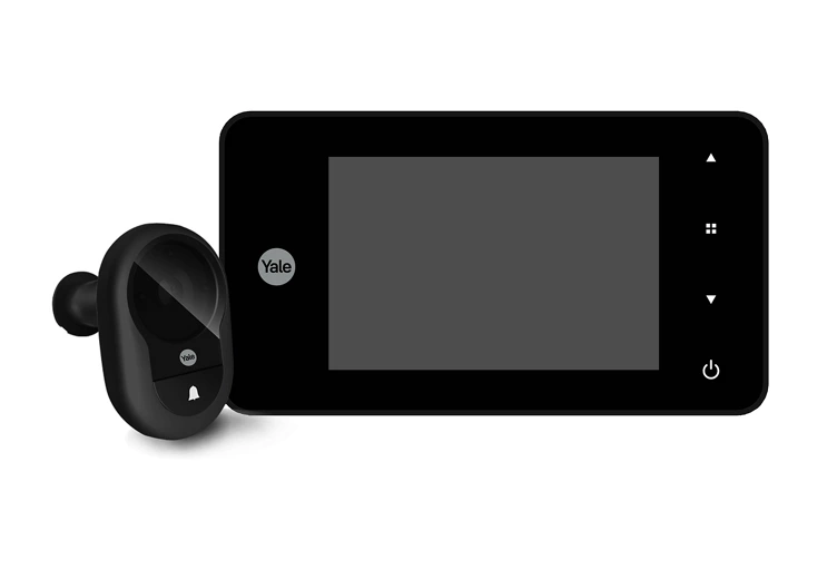 Wizjer z kamerą Yale DDV 4500 4" 0,3Mpix Nagrywanie Dzwonek Czarno-srebrny