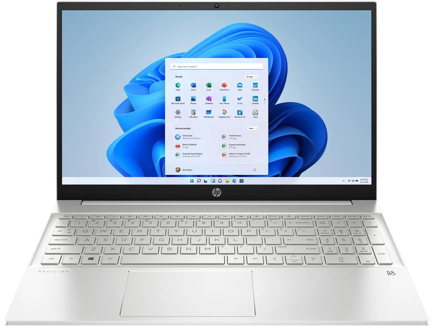 Laptop HP Pavilion 15-eh1369nw 15,6" R5 5500U 16GB RAM 512GB Dysk SSD Win11 Srebrny
