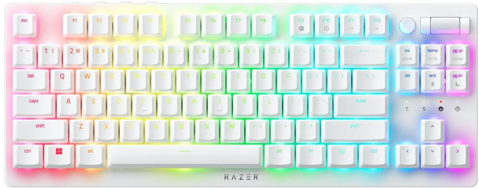 Razer DeathStalker V2 Pro TKL ホワイト Razer DeathStalker V2 Pro TKL Linear Optical White