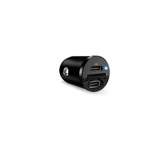 Ładowarka samochodowa SBS Mini Car 2x USB-C Power Delivery 30W (czarny)