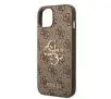 Etui Guess 4G Big Metal Logo GUHCP15S4GMGBR do iPhone 15 Brązowy