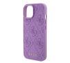 Etui Guess Leather 4G Stamped GUHCP15SP4EPMU do iPhone 15 Fioletowy