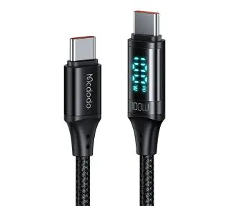 Kabel Mcdodo USB-C do USB-C CA-1100 100W 1,2m Czarny