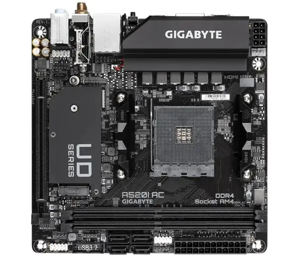фото Материнська плата Gigabyte A520I AC 3