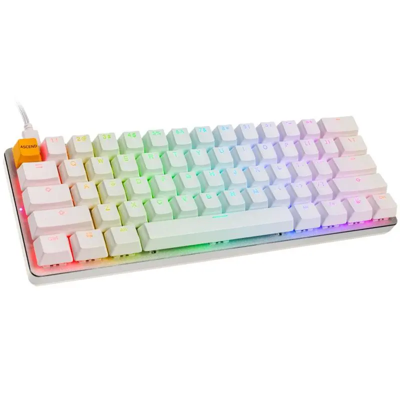 Klawiatura mechaniczna Glorious GMMK Compact 60% RGB Biały