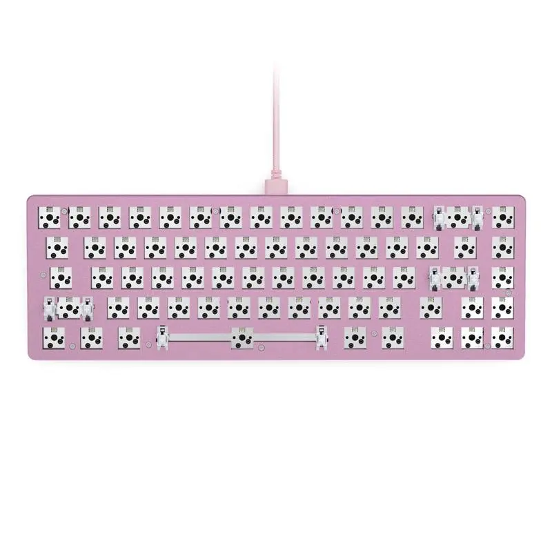 Klawiatura mechaniczna Glorious GMMK 2 BAREBONES Compact 65% RGB Różowy