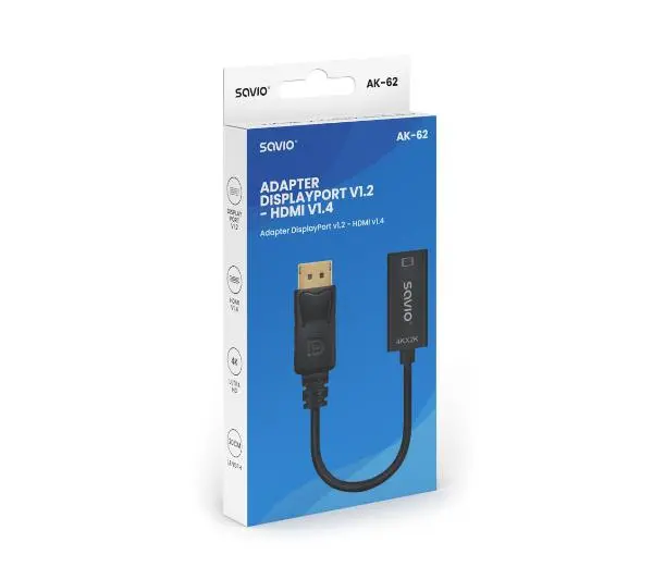 Savio AK-62 DisplayPort do HDMI