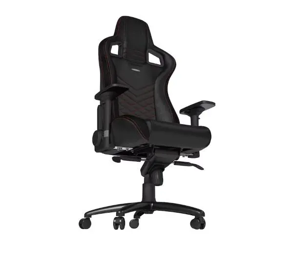Noblechairs EPIC Black Red Gamingowy do 120kg Skóra ECO Czarno-czerwony - Kup na Raty - RRSO 0%