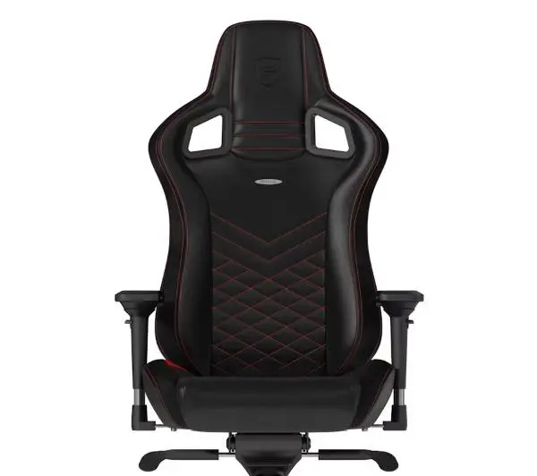 Noblechairs EPIC Black Red Gamingowy do 120kg Skóra ECO Czarno-czerwony - Kup na Raty - RRSO 0%