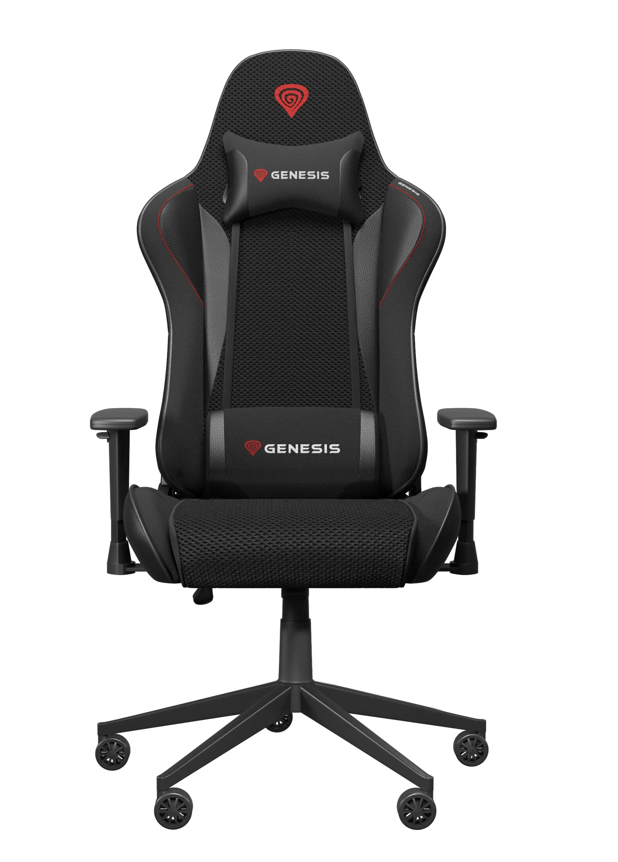 Fotel Genesis Nitro 440 G2 Gamingowy do 120kg Skóra ECO Tkanina Czarny