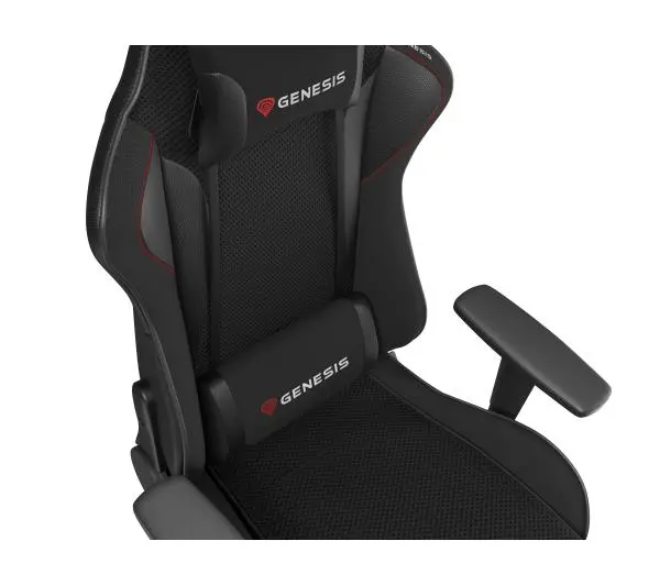 Genesis Nitro 440 G2 Gamingowy do 120kg Skóra ECO Tkanina Czarny - Kup na Raty - RRSO 0%