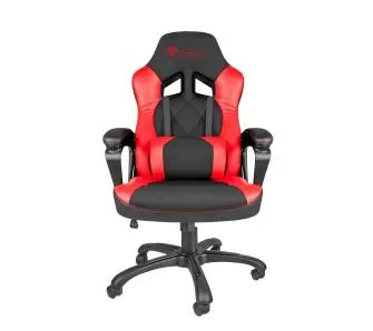 Fotel Genesis Nitro 330 Gamingowy do 120kg Skóra ECO Tkanina Czarno-czerwony