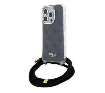 Etui Guess Crossbody Cord 4G Print GUHCP15LHC4SEK do iPhone 15 Pro Czarny