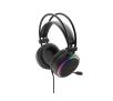 Słuchawki przewodowe z mikrofonem Genesis Neon 613 RGB Nauszne Czarny
