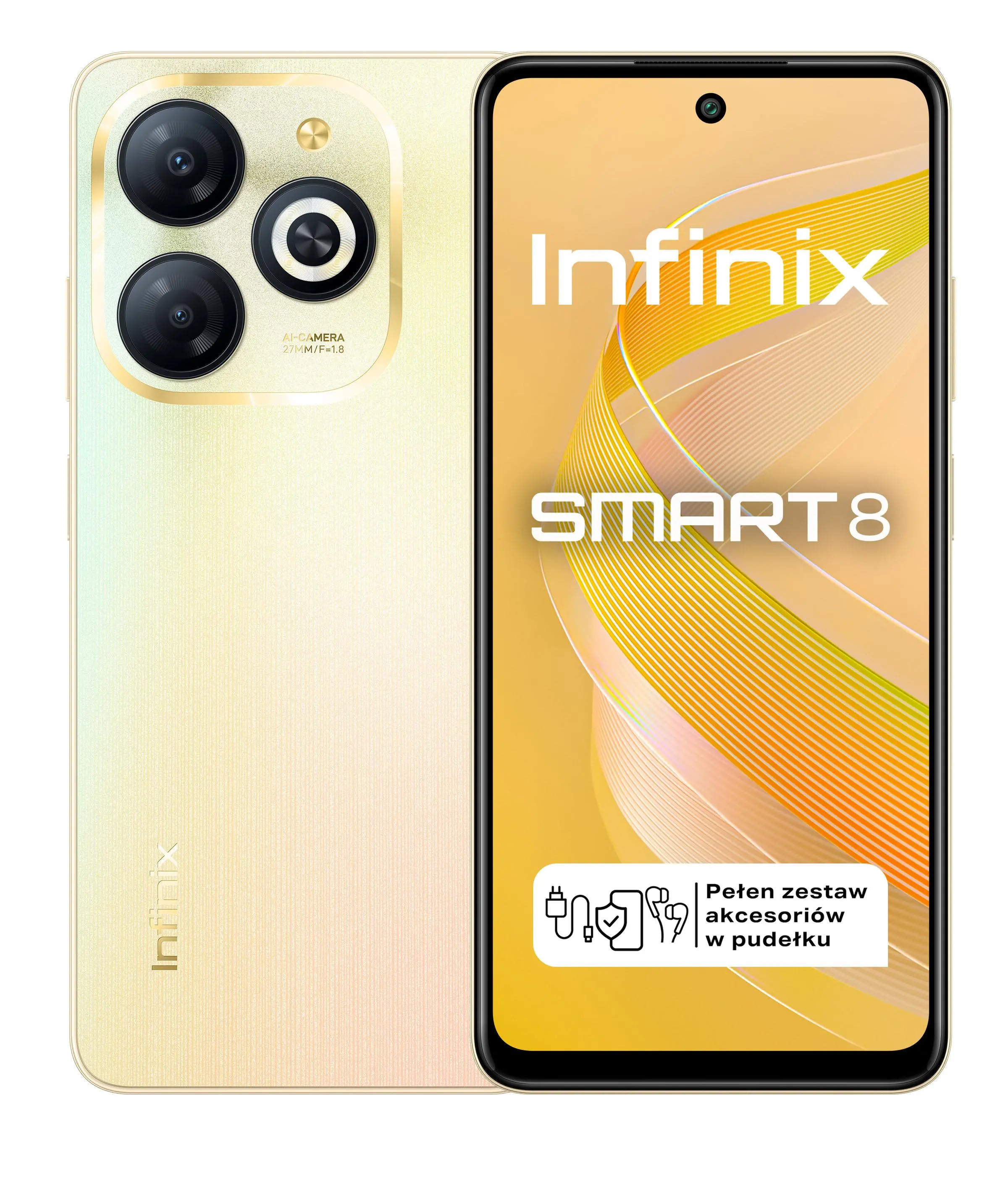 Smartfon Infinix Smart 8 3/64GB 6,6" 90Hz 13Mpix Złoty