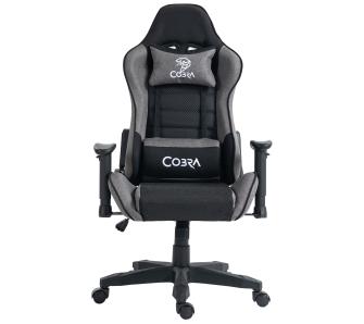 Fotel Cobra Rebel CR205 Gamingowy do 130kg Skóra ECO Szaro-czarny