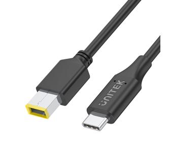 Kabel zasilający Unitek C14115BK do Lenovo 65W USB-C - DC11 4,5mm 1,8m Czarny